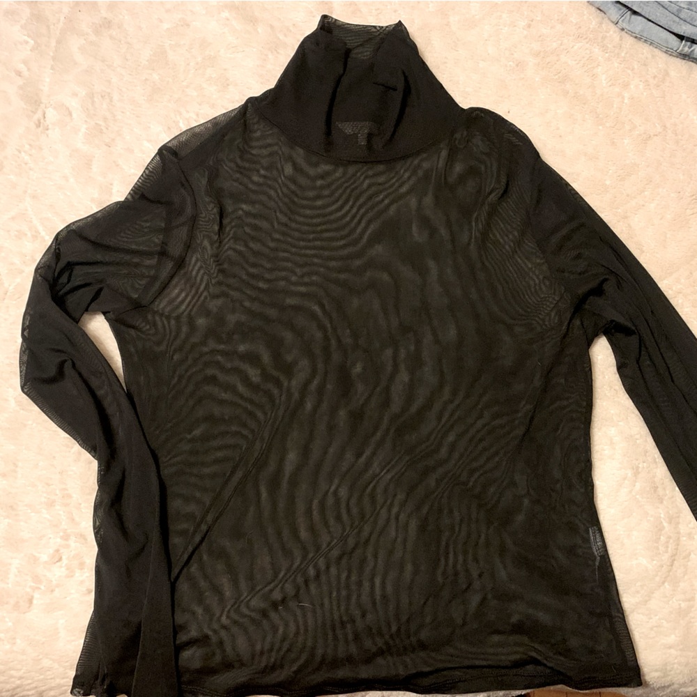XL. Black mesh. Brand: Candies long sleeve black mesh top